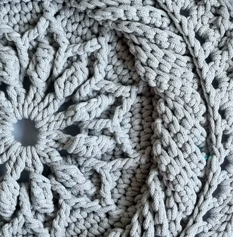 Crochet Doily Round Rug