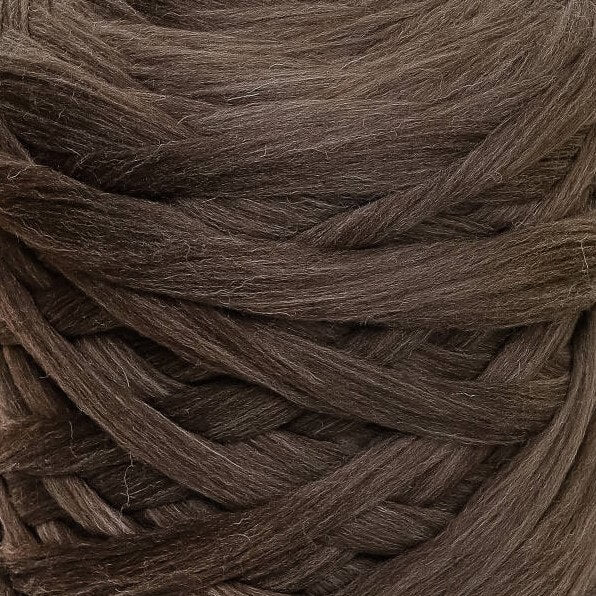 Brown Melange - Merino Combed Top