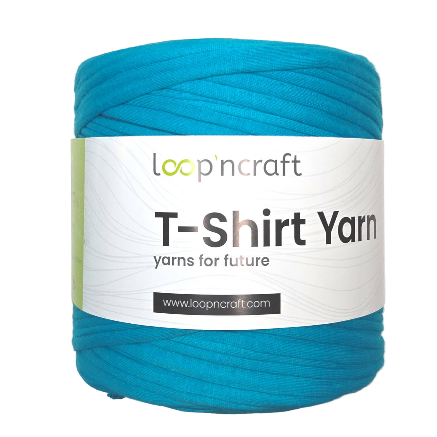 recycled cotton t-shirt yarn in yellow