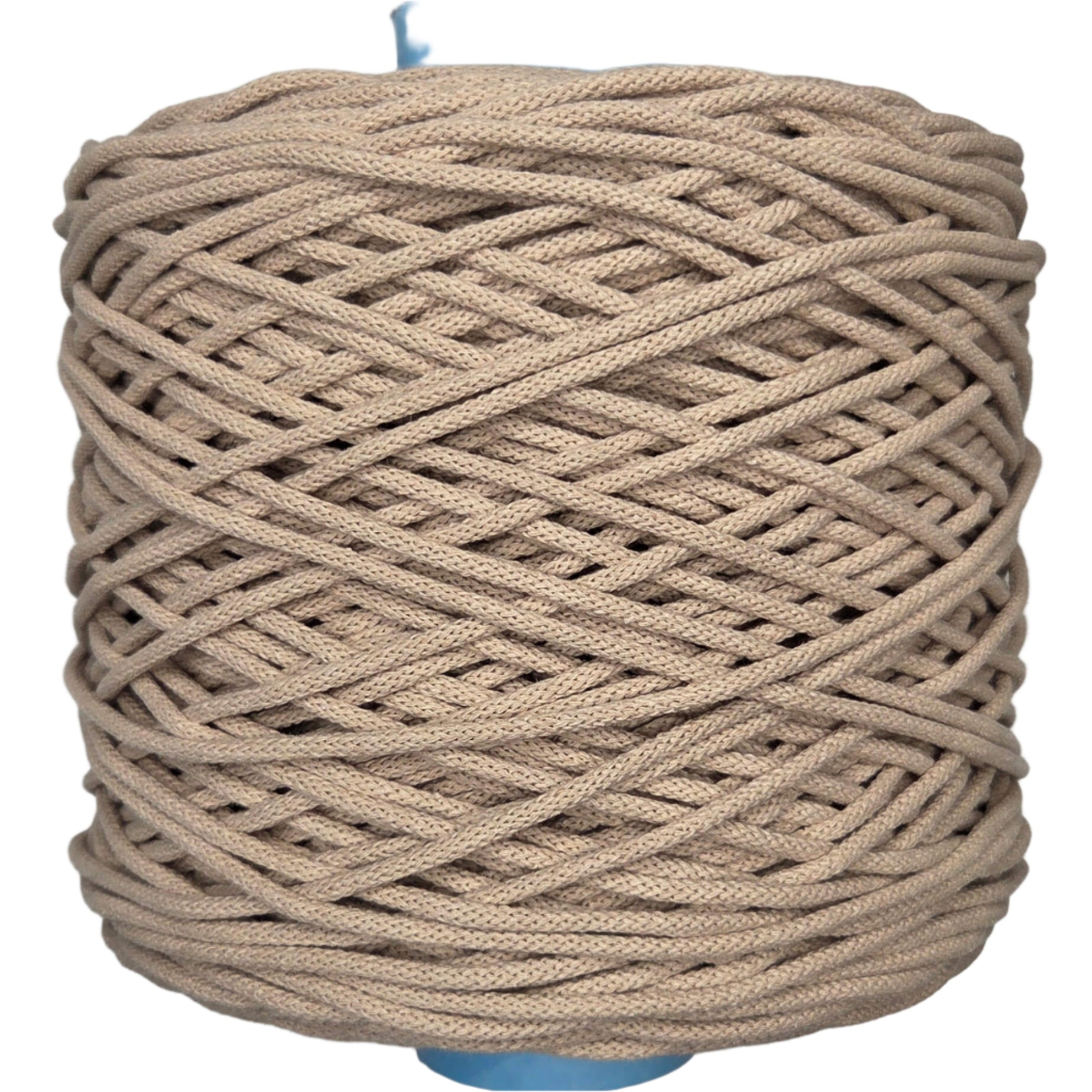 lovely cottons 5mm braided cord - beige