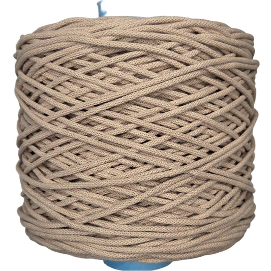 lovely cottons 5mm braided cord - beige