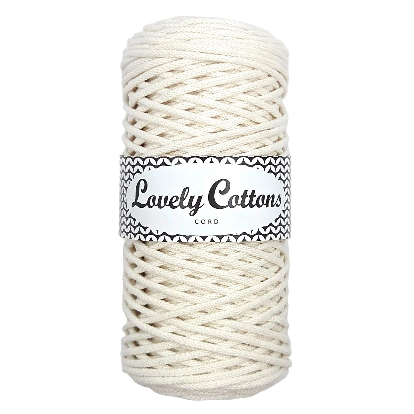 lovely cottons braided 3mm cord