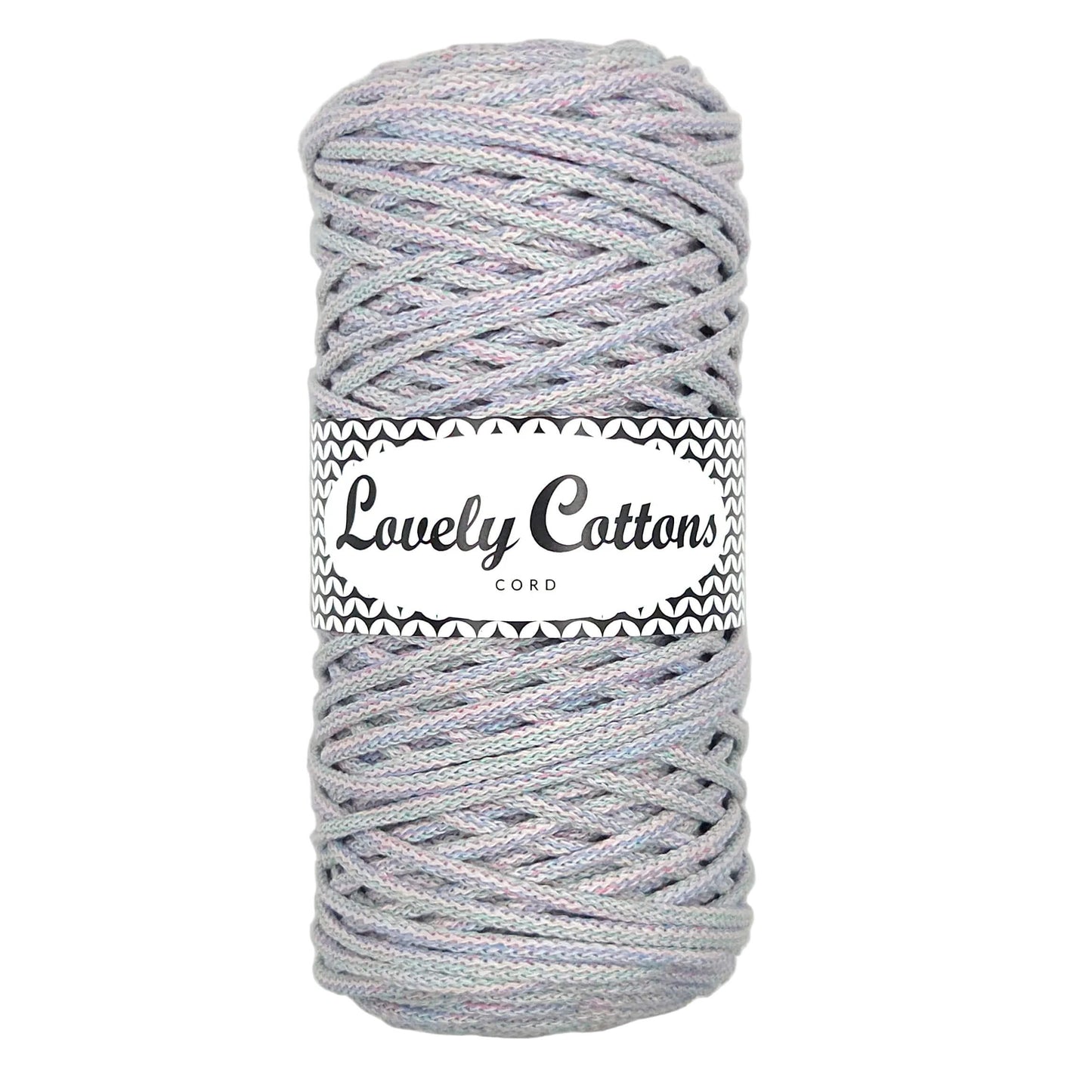 lovely cottons braided 3mm cord