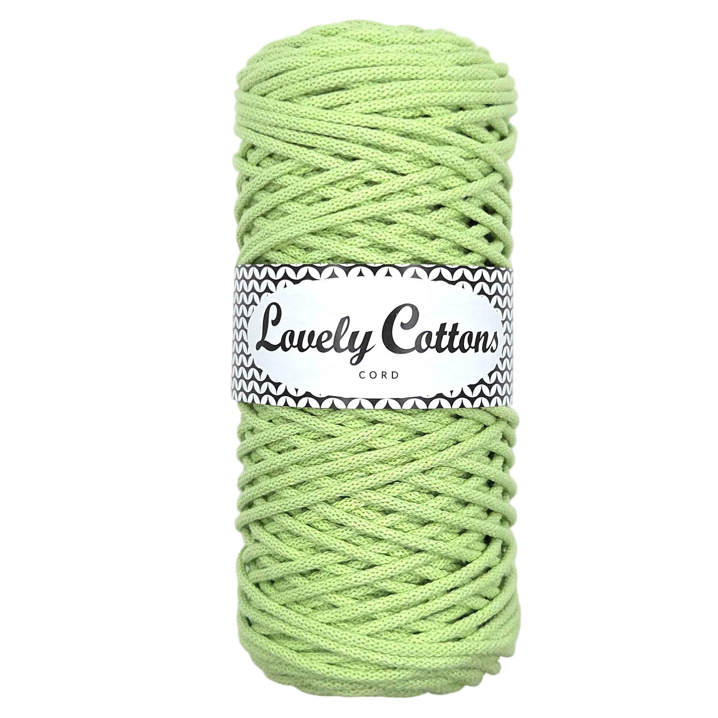 Recycled Cotton Braided 3mm Cord pistachio