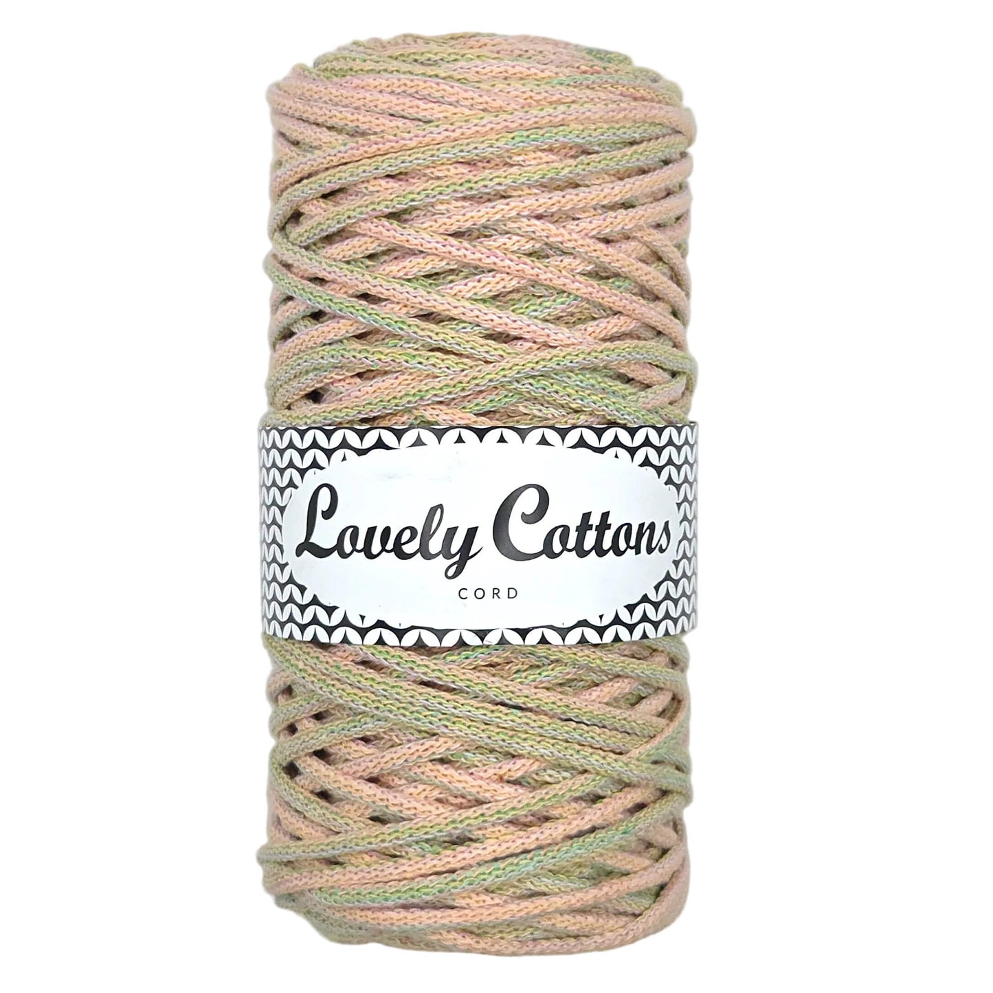 lovely cottons braided 3mm cord