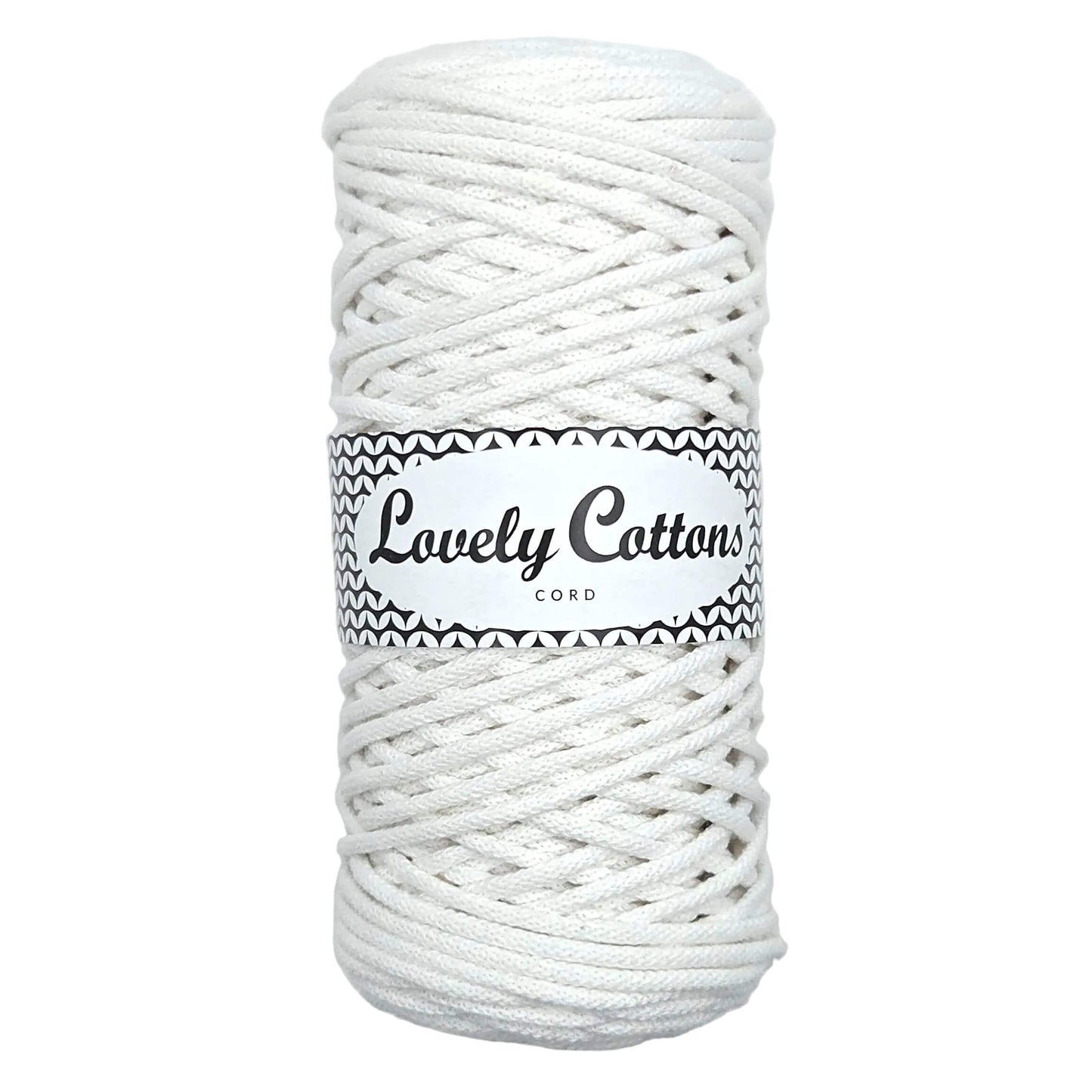 lovely cottons braided 3mm cord