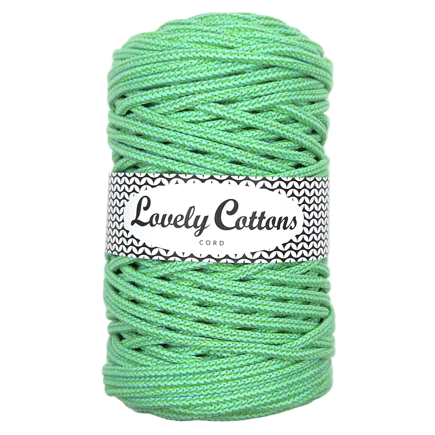 lovely cottons braided 5mm cord