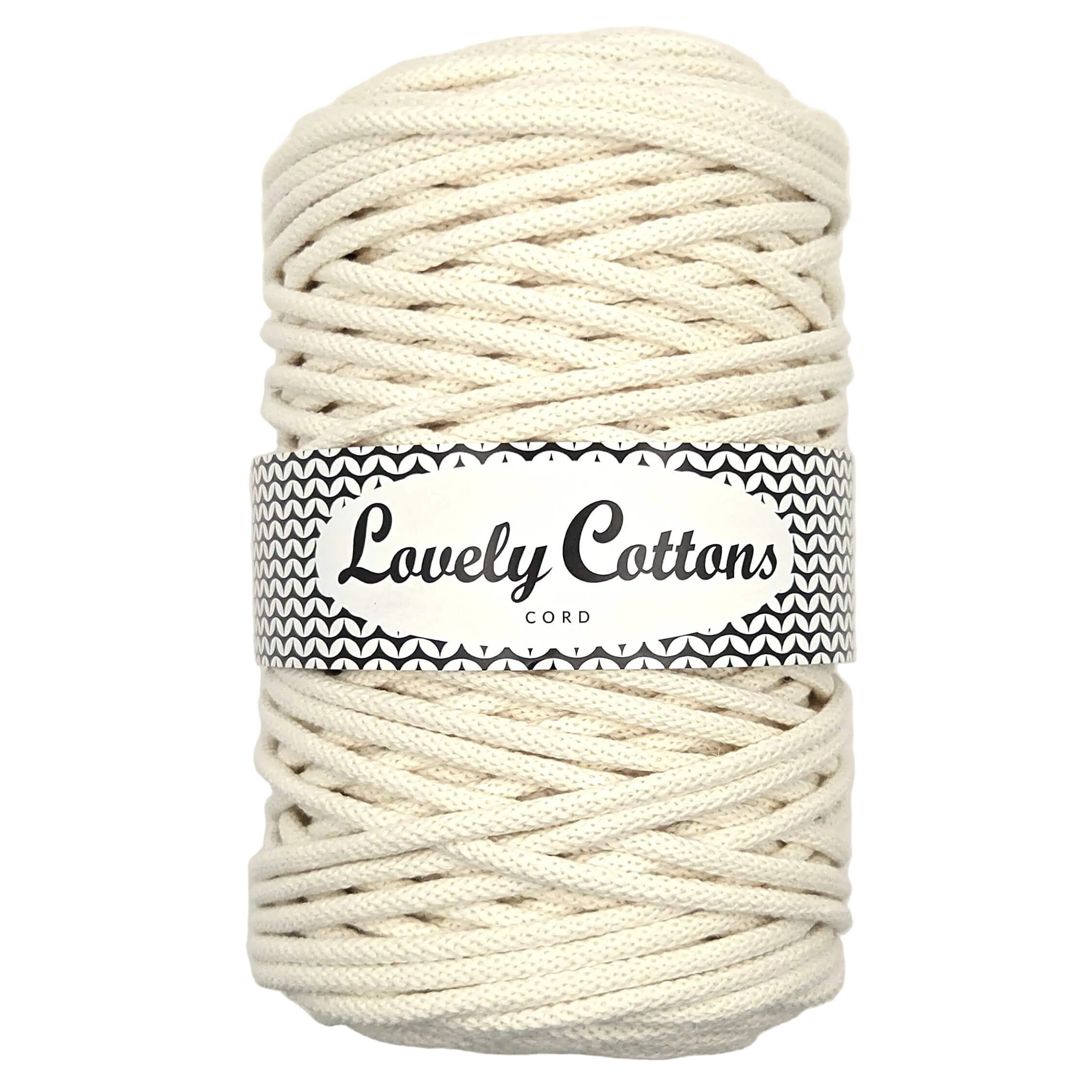 Recycled Cotton 5mm Braided - NATURAL – Lovely Cottons UK