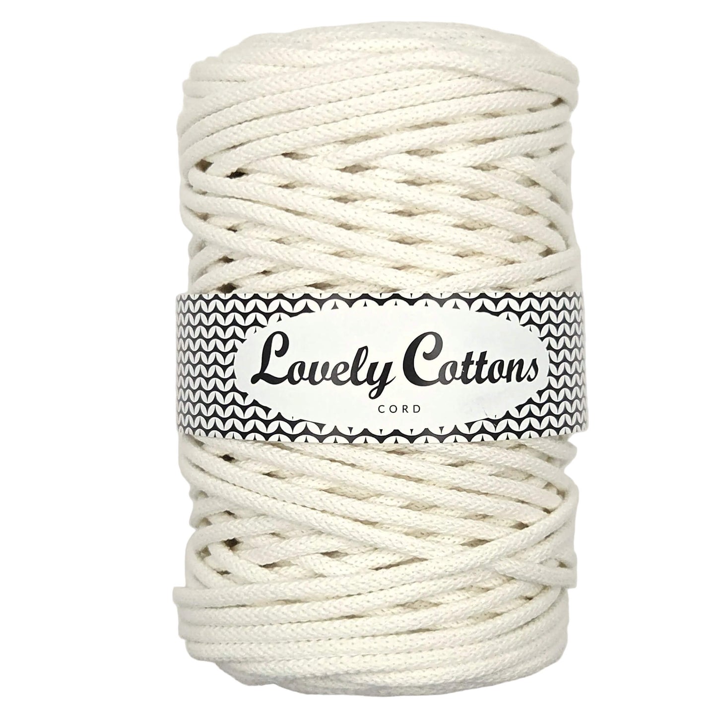lovely cottons braided 5mm cord