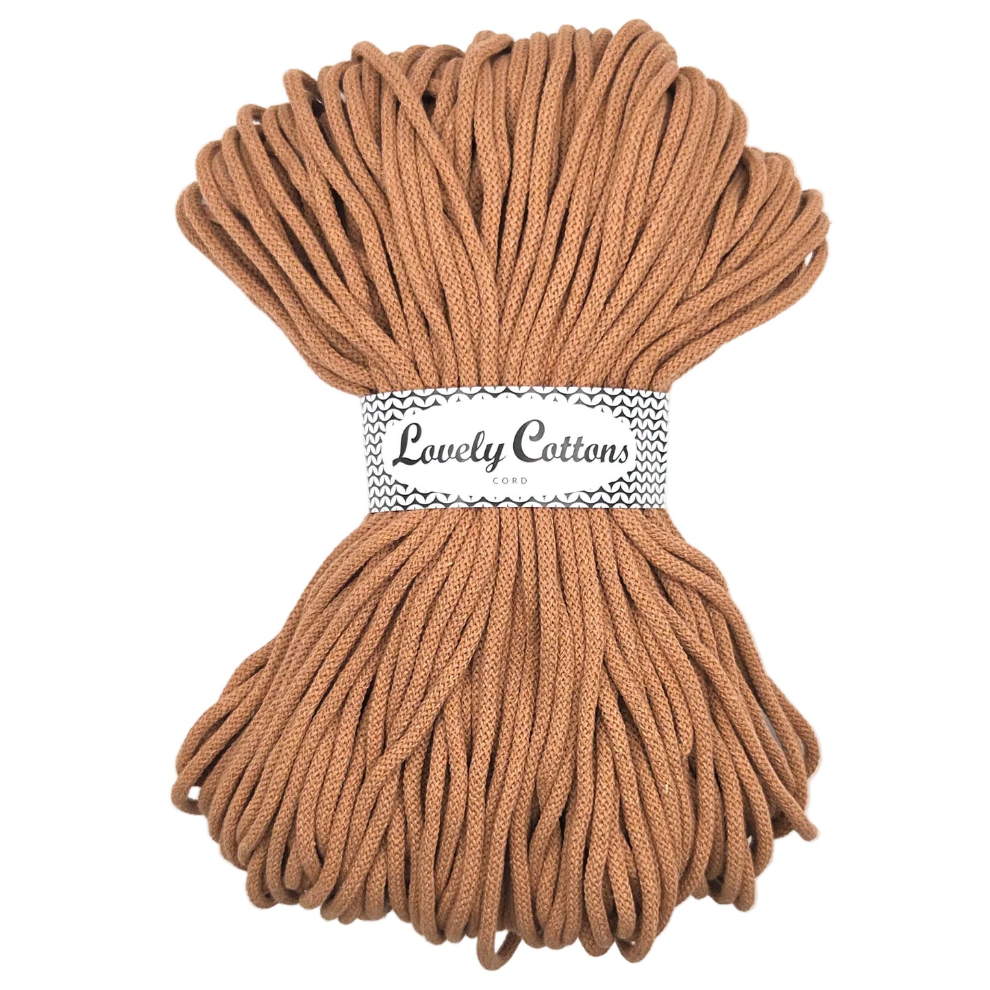 Lovely Cottons braided 5mm soft all cotton cord