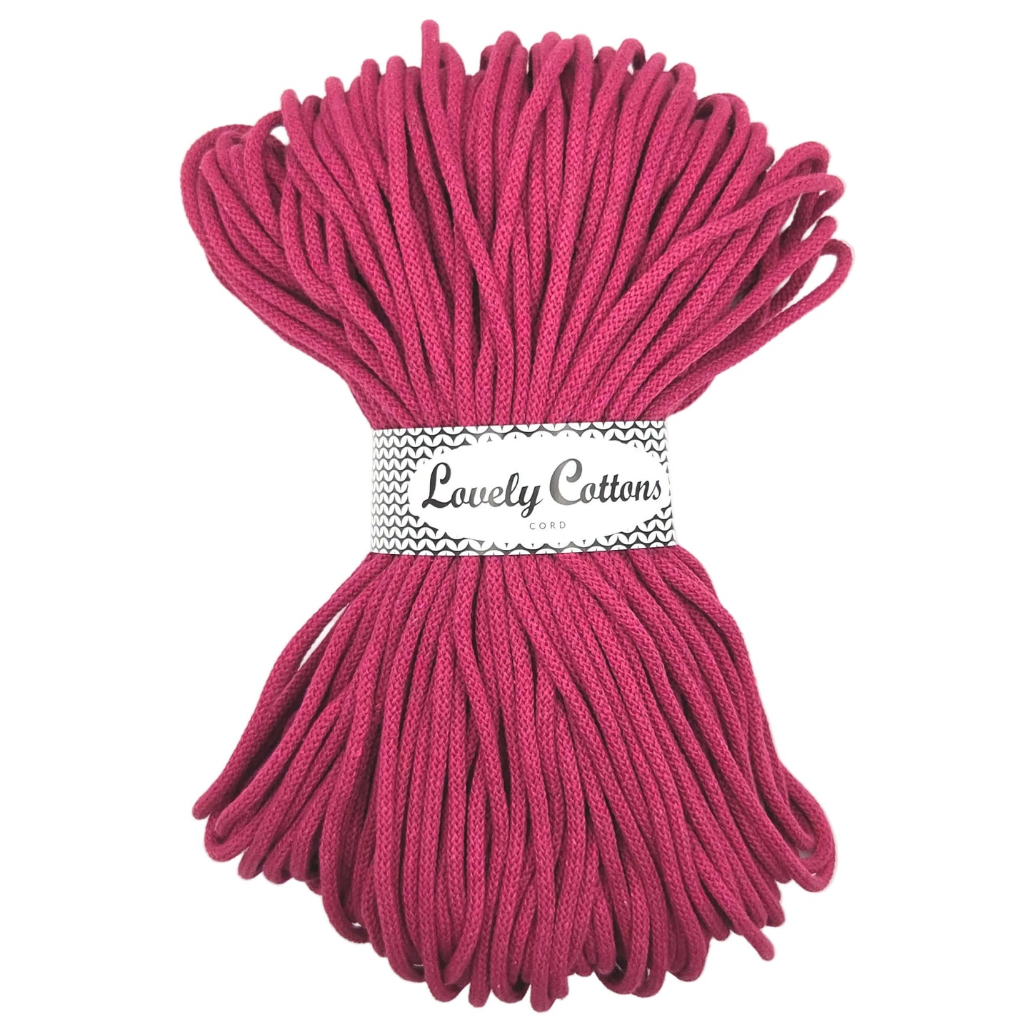 Lovely Cottons braided 5mm soft all cotton cord