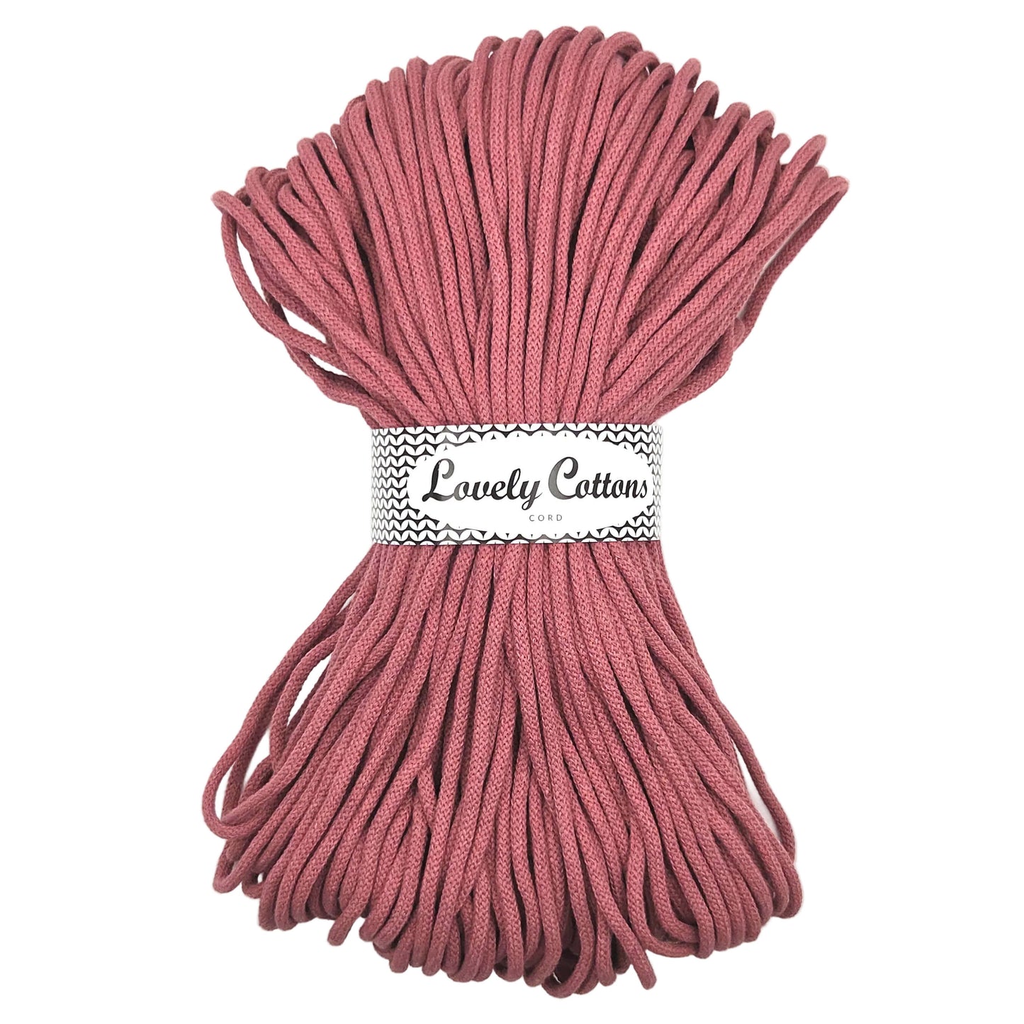 Lovely Cottons braided 5mm soft all cotton cord
