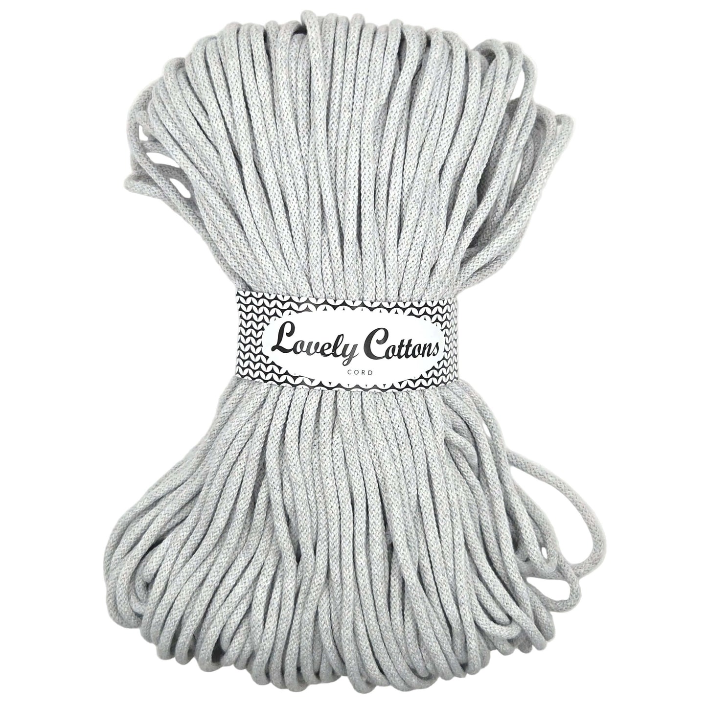 Lovely Cottons braided 5mm soft all cotton cord