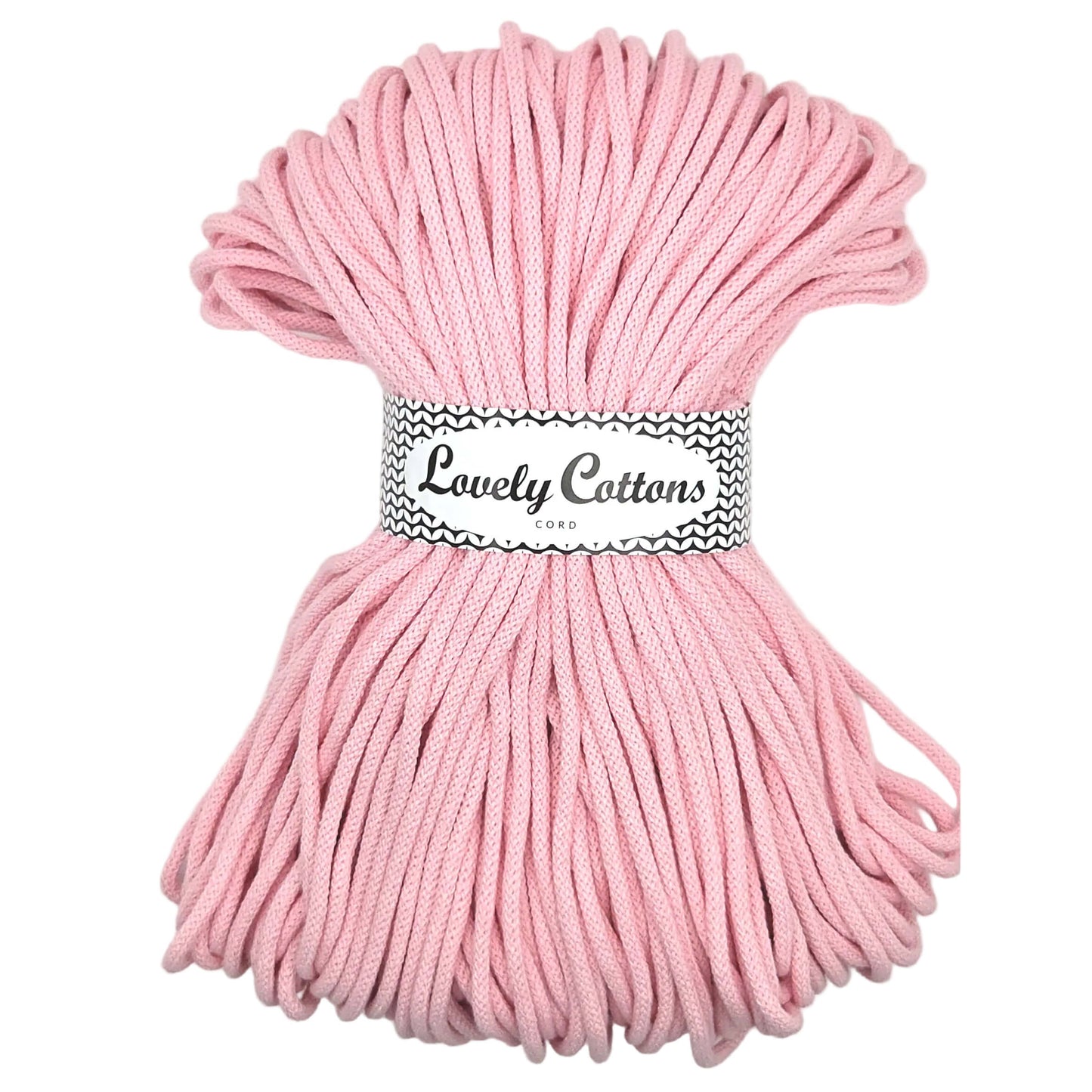 Lovely Cottons braided 5mm soft all cotton cord