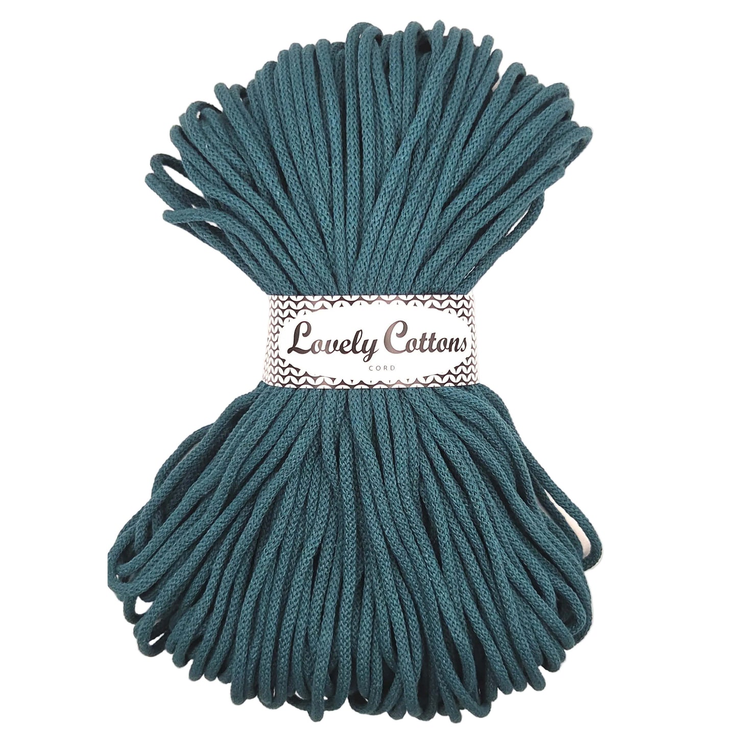 Lovely Cottons braided 5mm soft all cotton cord