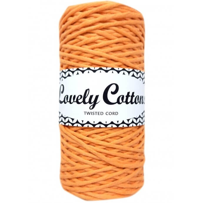lovely cottons twisted 1.5mm apricot