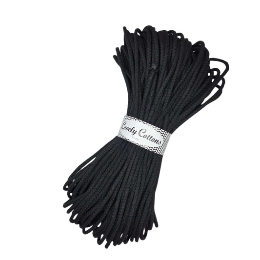 lovely cottons cord for sewing - black