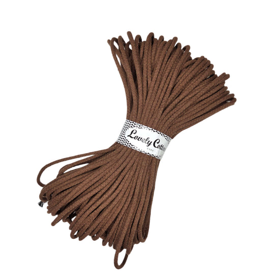 lovely cottons cord for sewing - coffee