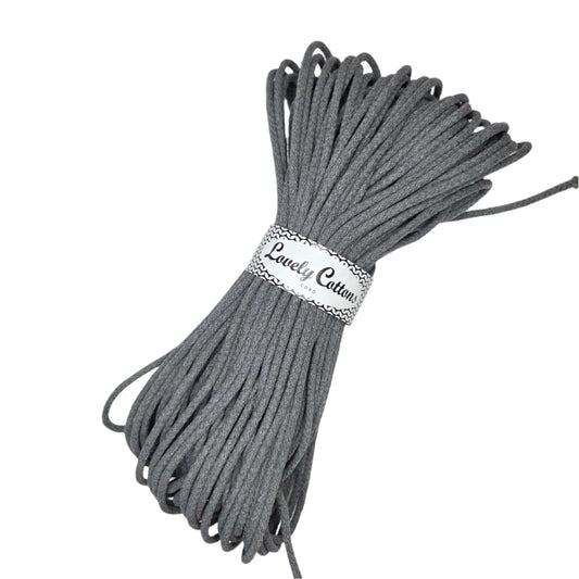 lovely cottons cord for sewing - graphite
