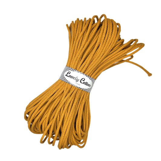 lovely cottons cord for sewing - mustard
