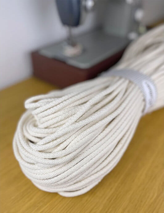 lovely cottons cord for sewing - natural