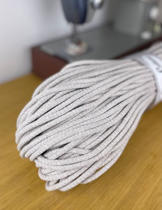 lovely cottons cord for sewing - oatmeal