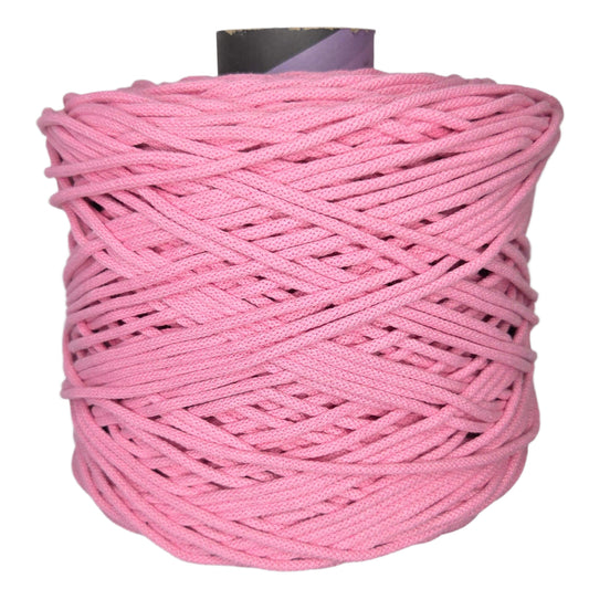 lovely cottons braided 5mm pink