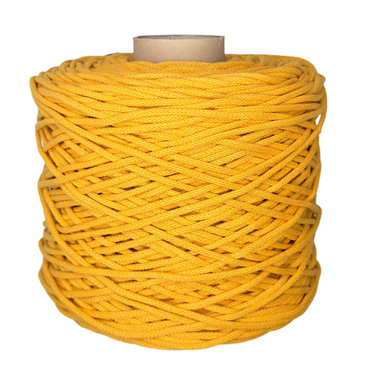 lovely cottons braided 5mm yellow
