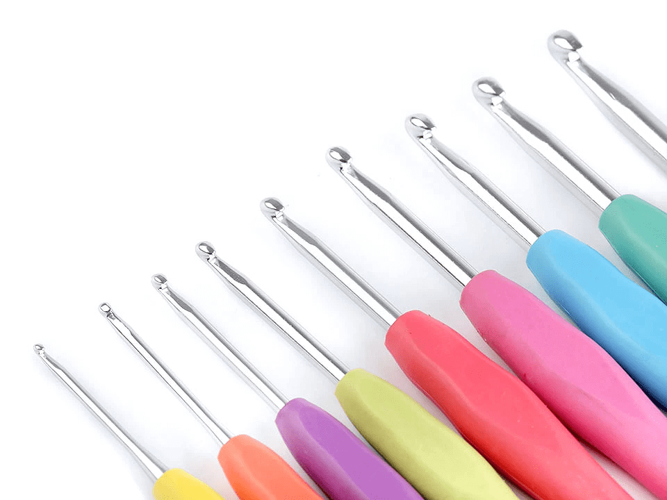 Set of Crochet Hooks Easy Grip