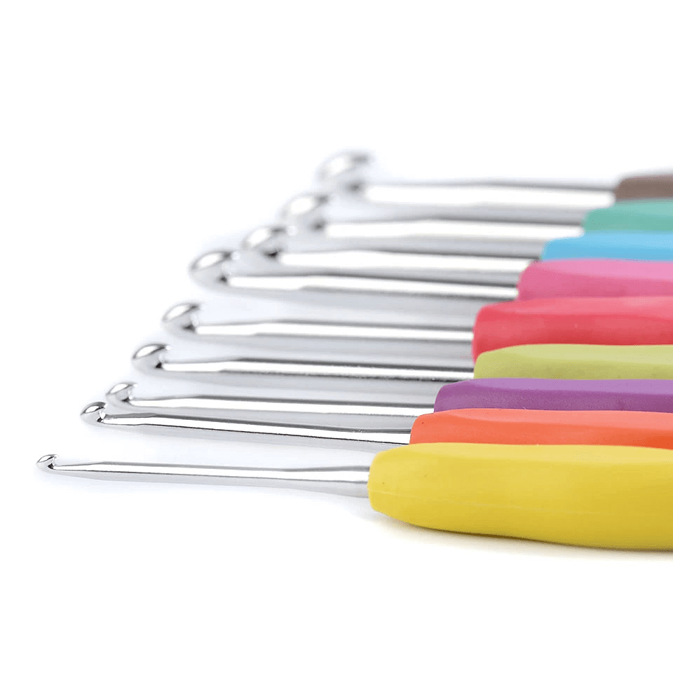 Set of Crochet Hooks Easy Grip