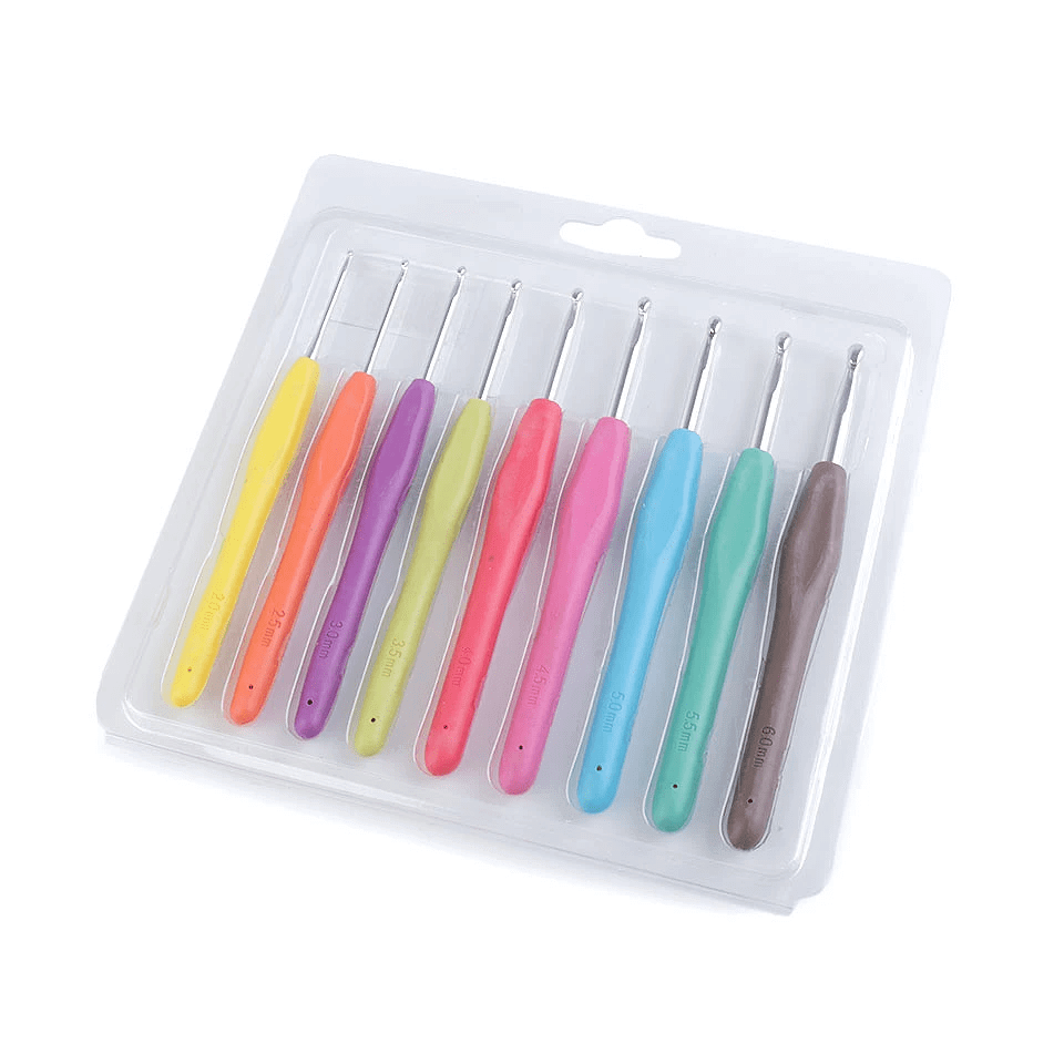 Set of Crochet Hooks Easy Grip