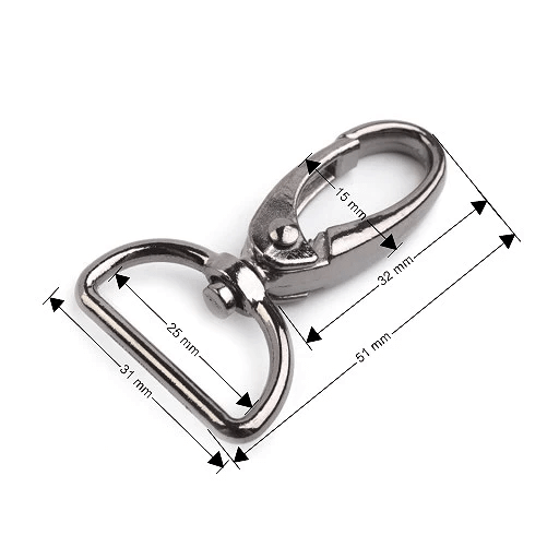 Metal Swivel Clasp 25 mm