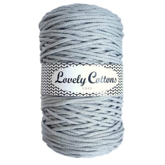 Recycled Cotton Braided 3mm Cord ash