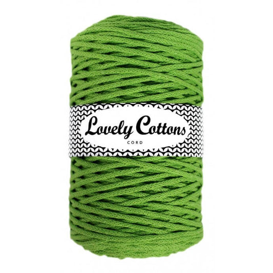 Recycled Cotton Braided 3mm Cord kiwi