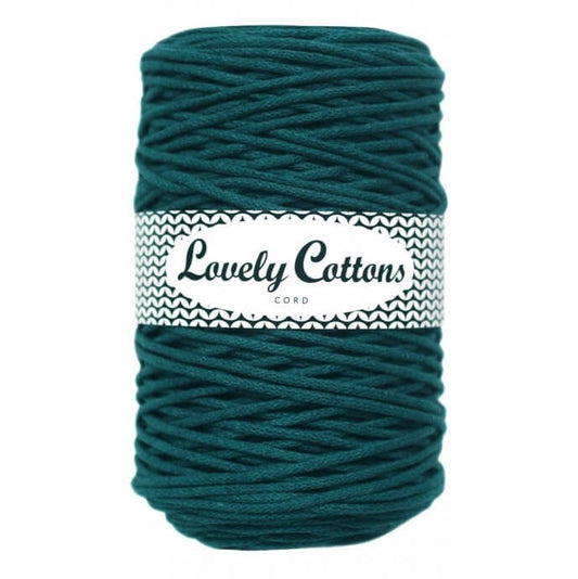 Recycled Cotton Braided 3mm Cord ocean