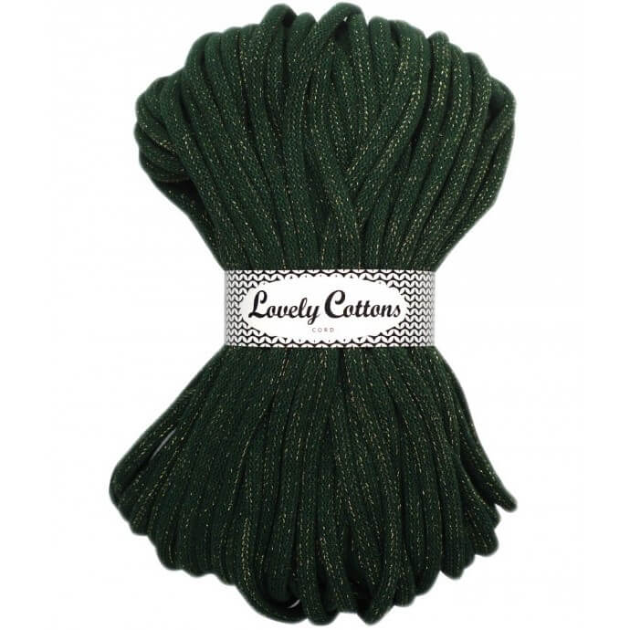 Bottle Green 5mm Braided Cotton Cord 100 metres