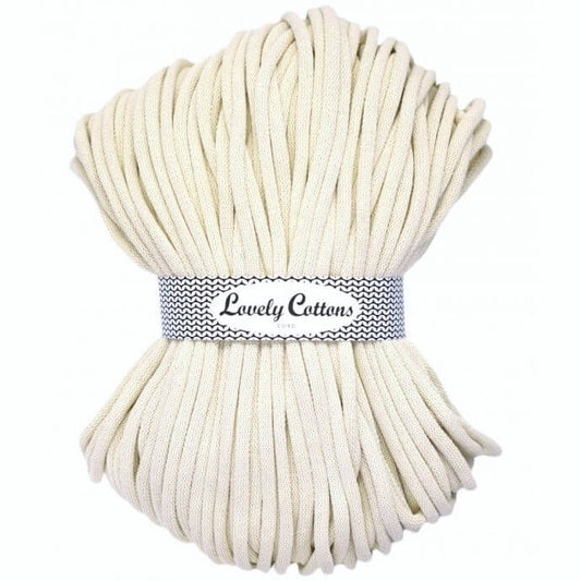 Recycled Cotton Braided 9mm Cord natural