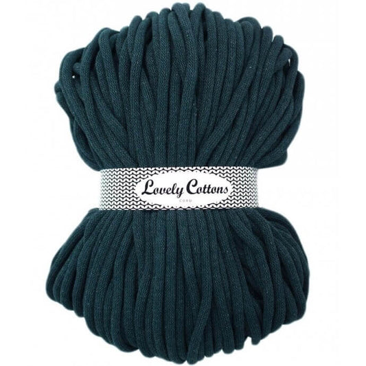 Recycled Cotton Braided 9mm Cord petrol