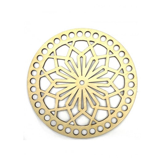 plywood crochet base openwork circle