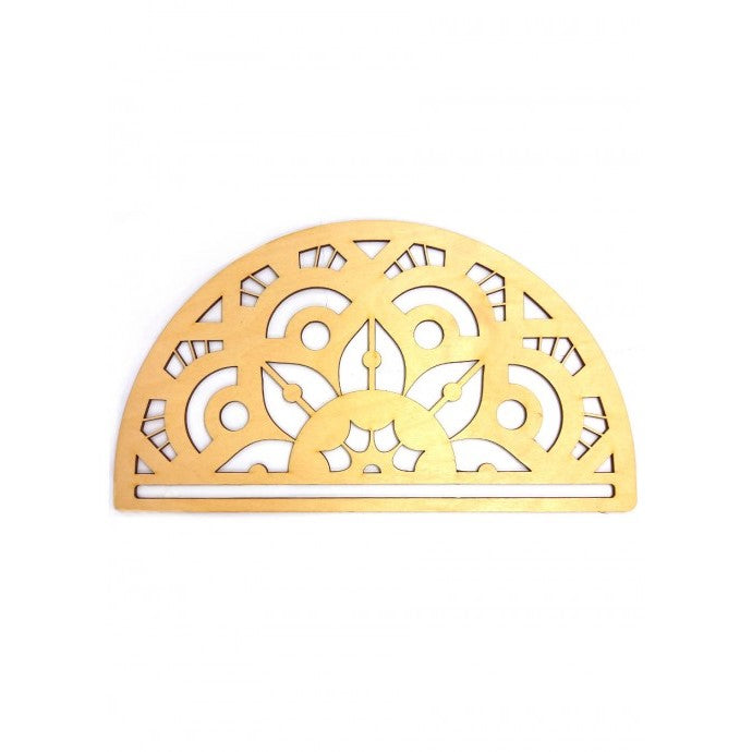plywood half moon macrame frame