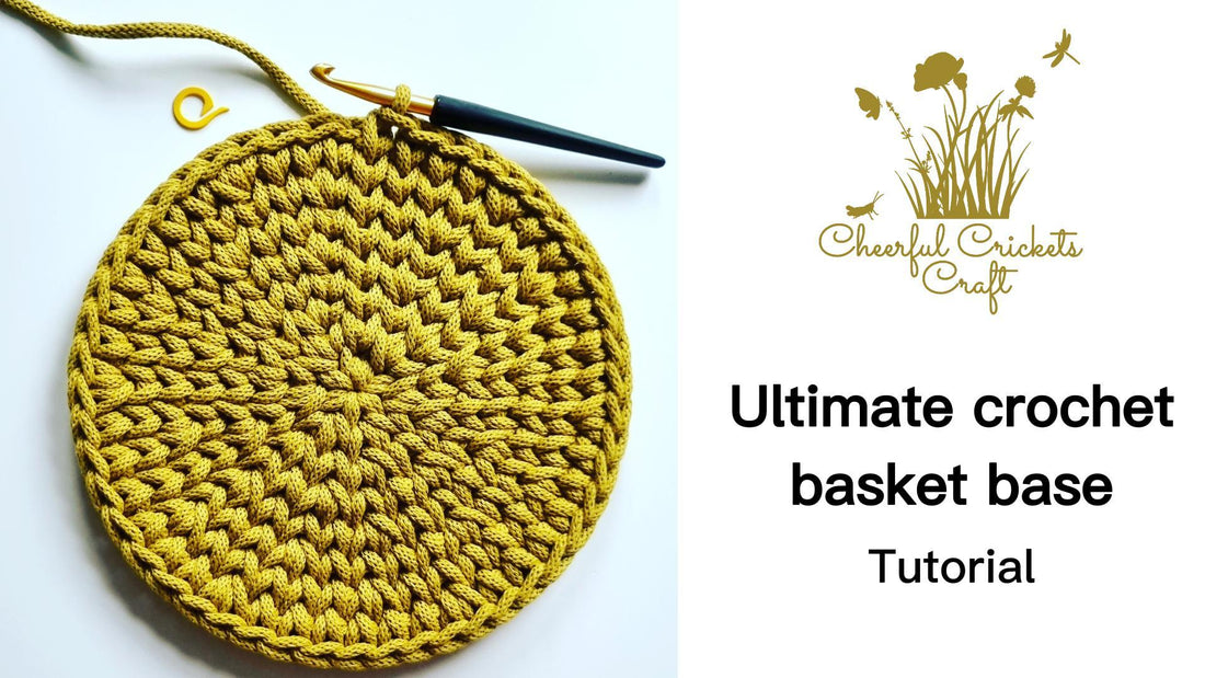 Ultimate crochet basket base