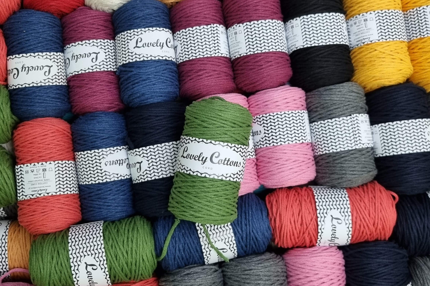 lovely cottons braided 2mm cords - small but mighty