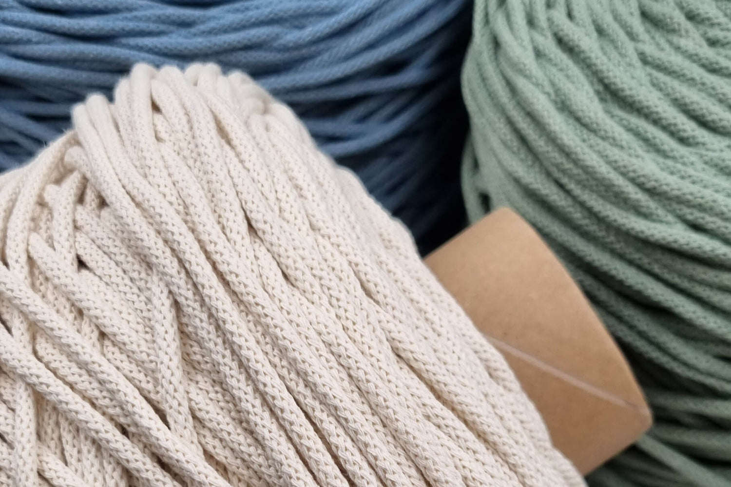 lovely cottons 5mm braided cords in bulk lengths 400-500meters