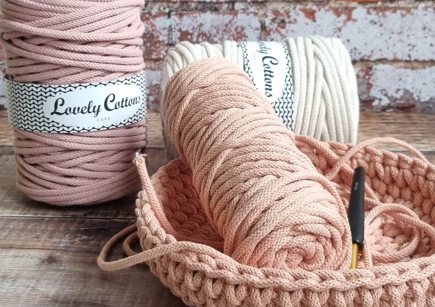 lovely cottons braided 5mm cords
