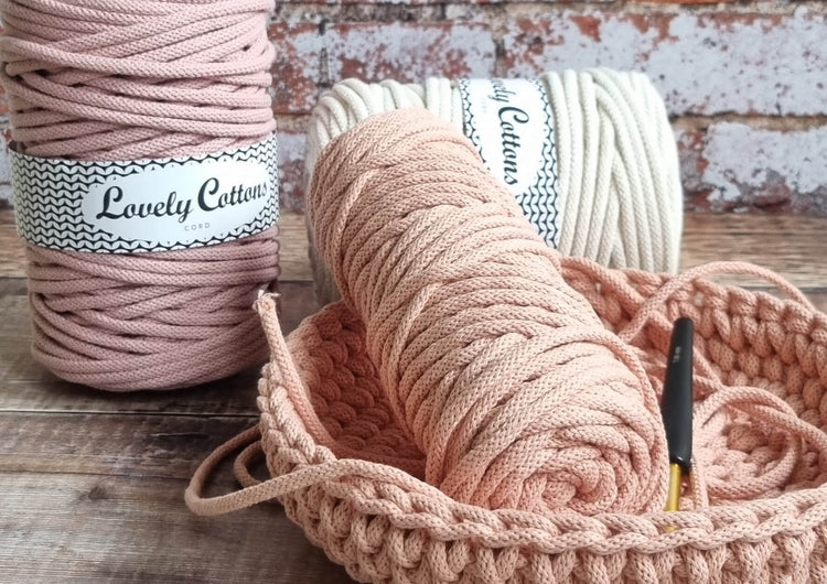 lovely cottons braided 5mm cords