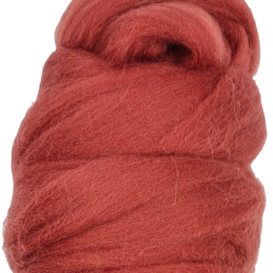 Dark Coral - Merino Combed Top