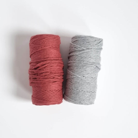 3mm Twisted Cotton Cord pieces - Bobbiny 600g