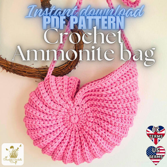 Crochet Ammonite bag
