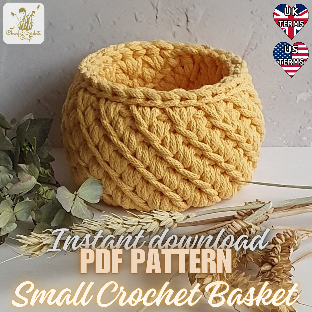 crochet basket - pdf pattern ready for download