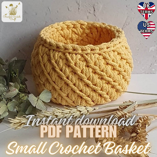 crochet basket - pdf pattern ready for download